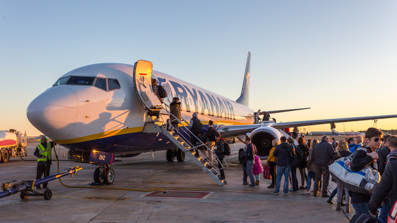 Ryanair alcanza récord de pasajeros en agosto
